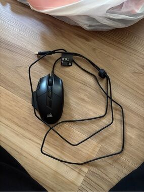 Corsair Black Wired Gaming Mouse with Braided Cable